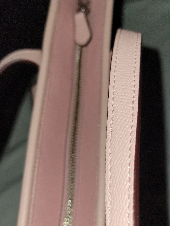 Coach Blush Pink Leather Tote with Double Straps - Picture 13 of 15